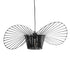 GloboStar® WIDOW 61464 Μοντέρνο Κρεμαστό Φωτιστικό Πλέγμα Μονόφωτο 1 x E27 IP20 Μαύρο Σχοινί με Μαύρο Σύρμα - Μ65 x Π65 x Υ25cm - ledmania.gr