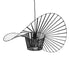 GloboStar® WIDOW 61464 Μοντέρνο Κρεμαστό Φωτιστικό Πλέγμα Μονόφωτο 1 x E27 IP20 Μαύρο Σχοινί με Μαύρο Σύρμα - Μ65 x Π65 x Υ25cm - ledmania.gr