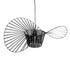 GloboStar® WIDOW 61464 Μοντέρνο Κρεμαστό Φωτιστικό Πλέγμα Μονόφωτο 1 x E27 IP20 Μαύρο Σχοινί με Μαύρο Σύρμα - Μ65 x Π65 x Υ25cm - ledmania.gr
