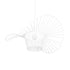 GloboStar® WIDOW 61465 Μοντέρνο Κρεμαστό Φωτιστικό Πλέγμα Μονόφωτο 1 x E27 IP20 Λευκό Σχοινί με Λευκό Σύρμα - Μ65 x Π65 x Υ25cm - ledmania.gr