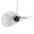 GloboStar® LUMINOVA 61467 Μοντέρνο Κρεμαστό Φωτιστικό Πλέγμα Μονόφωτο 1 x E27 IP20 Μαύρο Σχοινί με Μαύρο Σύρμα - Μ100 x Π100 x Υ30cm - ledmania.gr