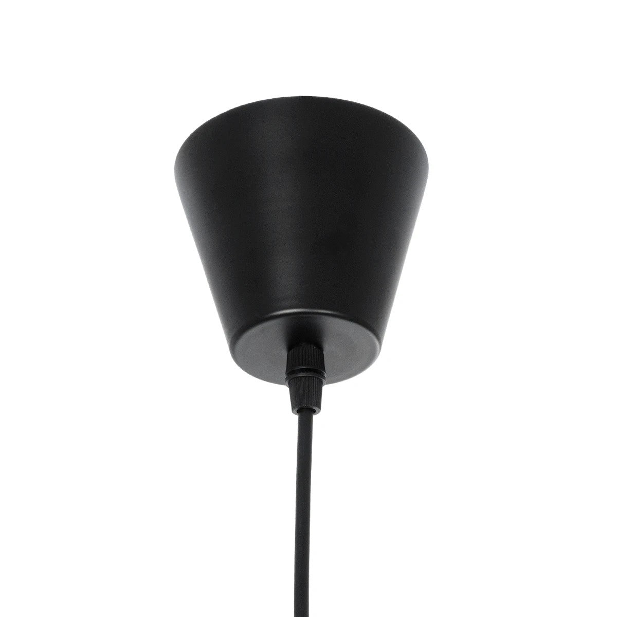 GloboStar® LUMINOVA 61467 Μοντέρνο Κρεμαστό Φωτιστικό Πλέγμα Μονόφωτο 1 x E27 IP20 Μαύρο Σχοινί με Μαύρο Σύρμα - Μ100 x Π100 x Υ30cm - ledmania.gr