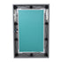 GloboStar® MAKEUP MIRROR-60x90-6 Μοντέρνος Καθρέπτης Μακιγιάζ με Πλαίσιο Φυσικού Ξύλου με Διακόπτη On/Off 10 x E27 AC220-240V - Μ60 x Π7 x Υ90cm - Γκρι Ανθρακί - ledmania.gr