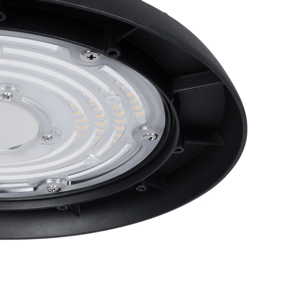 GloboStar® INDUSTRY 61500 LED UFO HIGH BAY 100W 175*SANAN OPTO CHIP 150lm/W 15000lm CRI≥80Ra SDCM<5 90° 85-265VAC 50/60Hz IP65 5000K TÜV SÜD CERTIFIED DRIVER - Μαύρο - Μ26.5 x Π26.5 x Υ15cm - 5 Χρόνια Εγγύηση - ledmania.gr