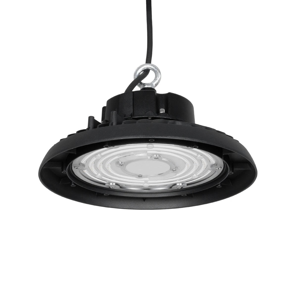 GloboStar® INDUSTRY 61501 LED UFO HIGH BAY 150W 275*SANAN OPTO CHIP 150lm/W 22500lm CRI≥80Ra SDCM<5 90° 85-265VAC 50/60Hz IP65 5000K TÜV SÜD CERTIFIED DRIVER - Μαύρο - Μ26.5 x Π26.5 x Υ15cm - 5 Χρόνια Εγγύηση - ledmania.gr