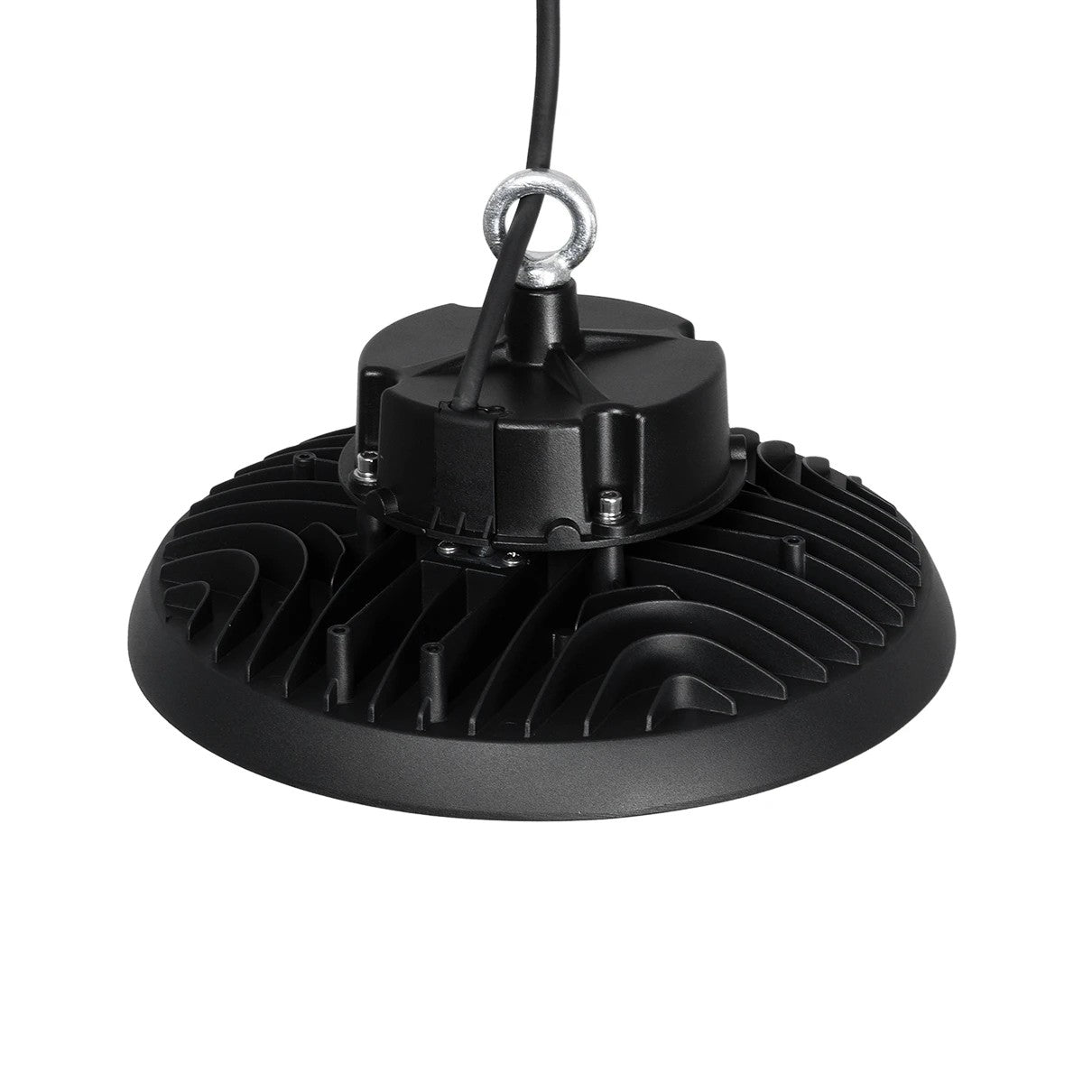 GloboStar® INDUSTRY 61501 LED UFO HIGH BAY 150W 275*SANAN OPTO CHIP 150lm/W 22500lm CRI≥80Ra SDCM<5 90° 85-265VAC 50/60Hz IP65 5000K TÜV SÜD CERTIFIED DRIVER - Μαύρο - Μ26.5 x Π26.5 x Υ15cm - 5 Χρόνια Εγγύηση - ledmania.gr