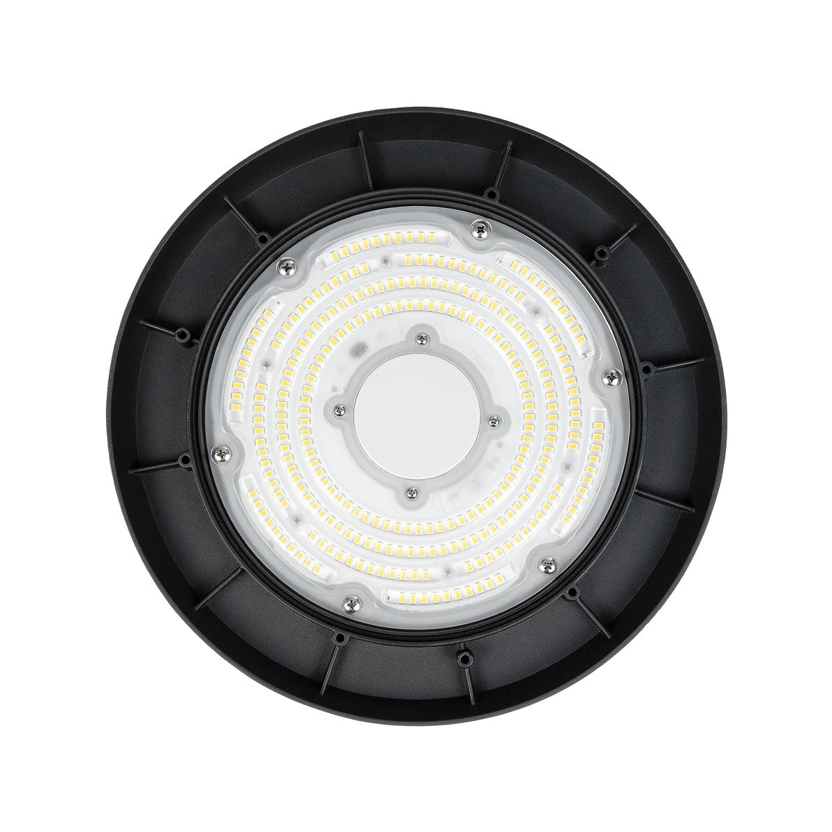 GloboStar® INDUSTRY 61501 LED UFO HIGH BAY 150W 275*SANAN OPTO CHIP 150lm/W 22500lm CRI≥80Ra SDCM<5 90° 85-265VAC 50/60Hz IP65 5000K TÜV SÜD CERTIFIED DRIVER - Μαύρο - Μ26.5 x Π26.5 x Υ15cm - 5 Χρόνια Εγγύηση - ledmania.gr