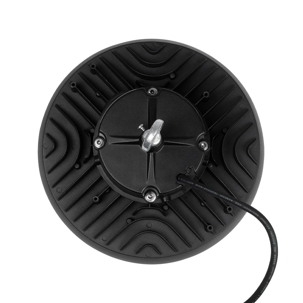 GloboStar® INDUSTRY 61501 LED UFO HIGH BAY 150W 275*SANAN OPTO CHIP 150lm/W 22500lm CRI≥80Ra SDCM<5 90° 85-265VAC 50/60Hz IP65 5000K TÜV SÜD CERTIFIED DRIVER - Μαύρο - Μ26.5 x Π26.5 x Υ15cm - 5 Χρόνια Εγγύηση - ledmania.gr