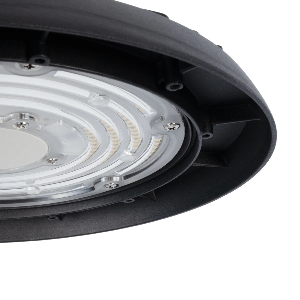 GloboStar® INDUSTRY 61501 LED UFO HIGH BAY 150W 275*SANAN OPTO CHIP 150lm/W 22500lm CRI≥80Ra SDCM<5 90° 85-265VAC 50/60Hz IP65 5000K TÜV SÜD CERTIFIED DRIVER - Μαύρο - Μ26.5 x Π26.5 x Υ15cm - 5 Χρόνια Εγγύηση - ledmania.gr