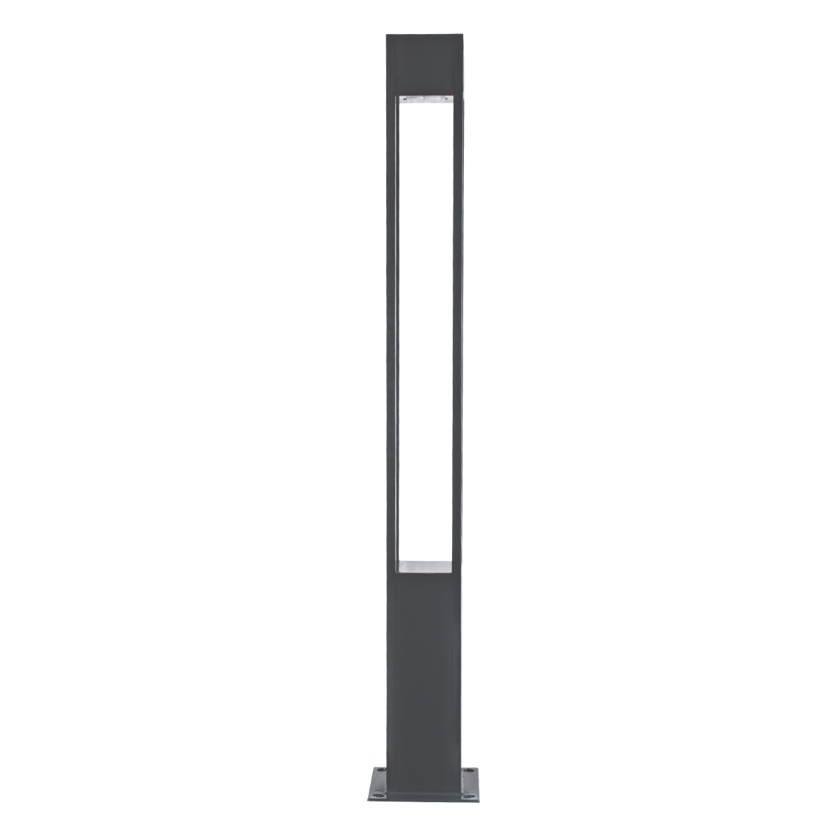 GloboStar® MONTERREY 61511 Urban Light Φωτιστικό Πάρκου - Πλατείας - Κήπου Ύψους 2 μέτρων LED 40W 5440lm 60° AC100-240VAC IP67 IK09 - Μ20 x Π20 x Υ200cm - Anthracite Grey - Φυσικό Λευκό 4000K - LUMILEDS - MEAN WELL DRIVER - 5 Years Warranty - ledmania.gr