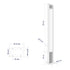 GloboStar® MERIDA 61513 Urban Light Φωτιστικό Πάρκου - Πλατείας - Κήπου Ύψους 2 μέτρων LED 40W 5440lm 60° AC100-240VAC IP67 IK09 - Μ32 x Π13 x Υ200cm - Anthracite Grey - Φυσικό Λευκό 4000K - LUMILEDS - MEAN WELL DRIVER - 5 Years Warranty - ledmania.gr