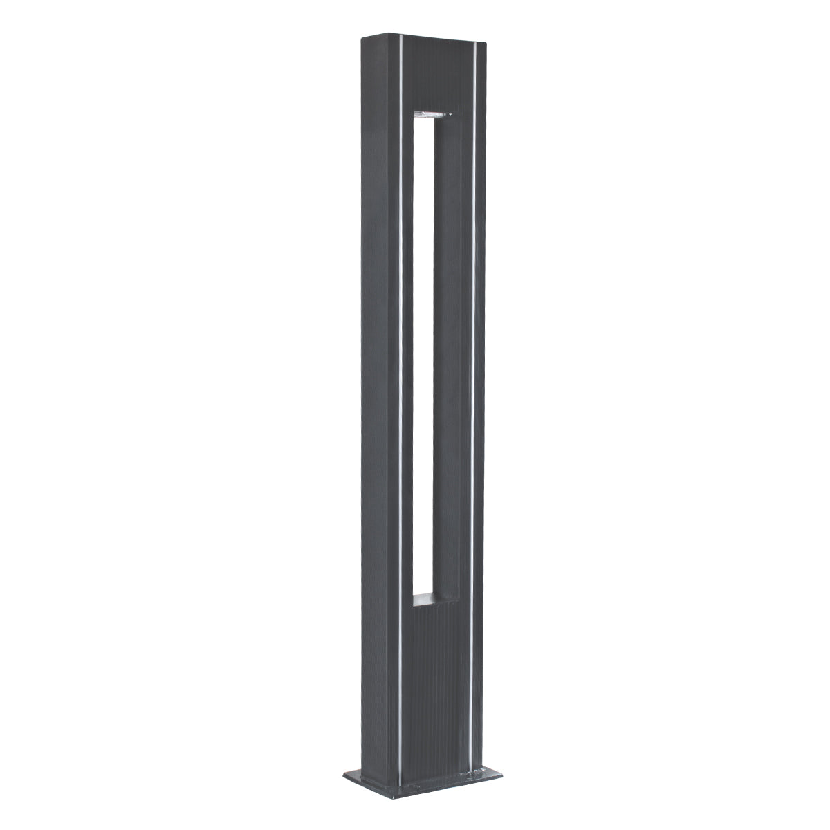 GloboStar® MERIDA 61513 Urban Light Φωτιστικό Πάρκου - Πλατείας - Κήπου Ύψους 2 μέτρων LED 40W 5440lm 60° AC100-240VAC IP67 IK09 - Μ32 x Π13 x Υ200cm - Anthracite Grey - Φυσικό Λευκό 4000K - LUMILEDS - MEAN WELL DRIVER - 5 Years Warranty - ledmania.gr