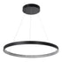 GLOBOSTAR® DIAMOND 61522 Μοντέρνο Κρεμαστό Φωτιστικό Οροφής LED 45W 5040lm 360° AC 220-240V IP20 Ρυθμιζόμενο Λευκό CCT με Χειριστήριο από 2700K έως 6000K Dimmable - Lumileds SMD Chip - Μαύρο Ματ - Μ60 x Π60 x Υ3cm - 3 Χρόνια Εγγύηση