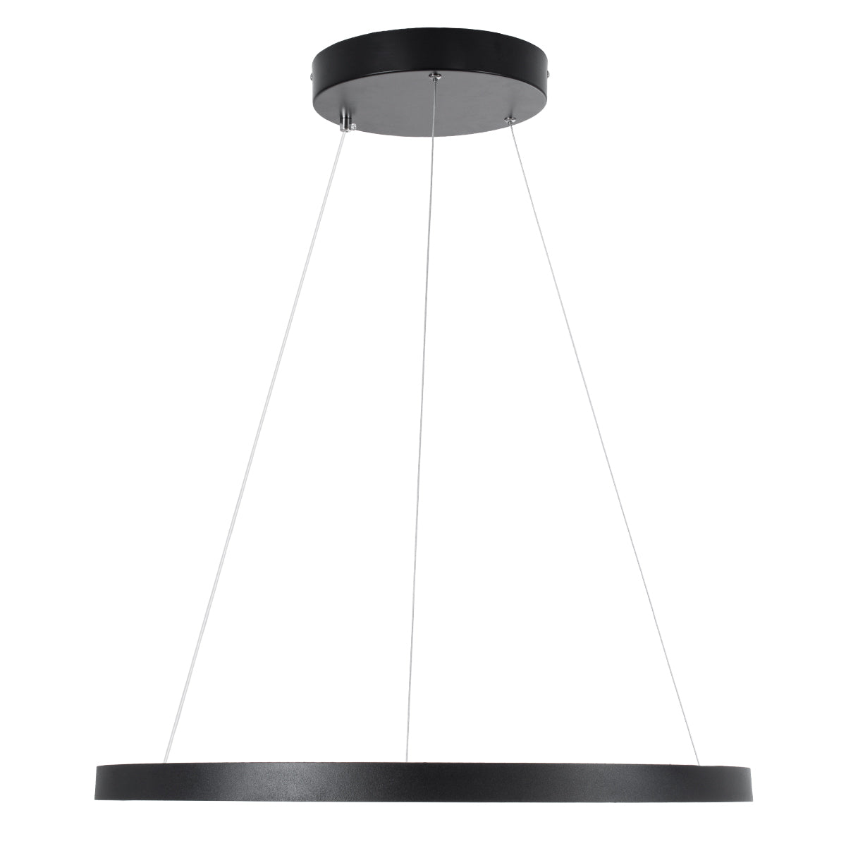 GLOBOSTAR® DIAMOND 61522 Μοντέρνο Κρεμαστό Φωτιστικό Οροφής LED 45W 5040lm 360° AC 220-240V IP20 Ρυθμιζόμενο Λευκό CCT με Χειριστήριο από 2700K έως 6000K Dimmable - Lumileds SMD Chip - Μαύρο Ματ - Μ60 x Π60 x Υ3cm - 3 Χρόνια Εγγύηση