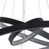 GloboStar® DIAMOND TRIO 61523 Κρεμαστό Φωτιστικό Δαχτυλίδι-Κύκλος LED CCT 100W 11200lm 360° AC 220-240V - Εναλλαγή Φωτισμού μέσω Τηλεχειριστηρίου All In One Ψυχρό 6000k+Φυσικό 4500k+Θερμό 2700k Dimmable Φ25+40+60cm - Μαυρο - 3 Χρόνια Εγγύηση - ledmania.gr