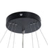GloboStar® DIAMOND TRIO 61523-DECO Κρεμαστό Φωτιστικό Δαχτυλίδι-Κύκλος LED CCT 100W 11200lm 360° AC 220-240V - Εναλλαγή Φωτισμού μέσω Τηλεχειριστηρίου All In One Ψυχρό 6000k+Φυσικό 4500k+Θερμό 2700k Dimmable Φ25+40+60cm - Μαυρο - 3 Χρόνια Εγγύηση - ledmania.gr