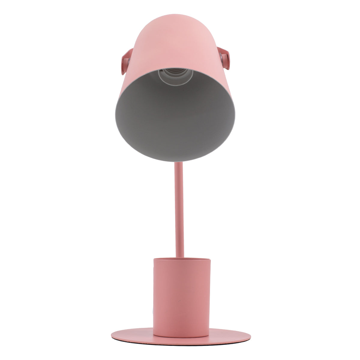 GLOBOSTAR® PENCASE 61565 Μοντέρνο Επιτραπέζιο Φωτιστικό Πορτατίφ με Ντουί 1 x E27 AC 220-240V IP20 - Ροζ - Μ12 x Π15 x Υ38cm