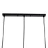 GloboStar® EIFFEL 61569 Vintage Κρεμαστό Φωτιστικό Ράγα Τρίφωτο 3 x E27 IP20 Μαύρο Μέταλλο με Λευκό Ύφασμα - Μ68 x Π25 x Υ130cm - ledmania.gr