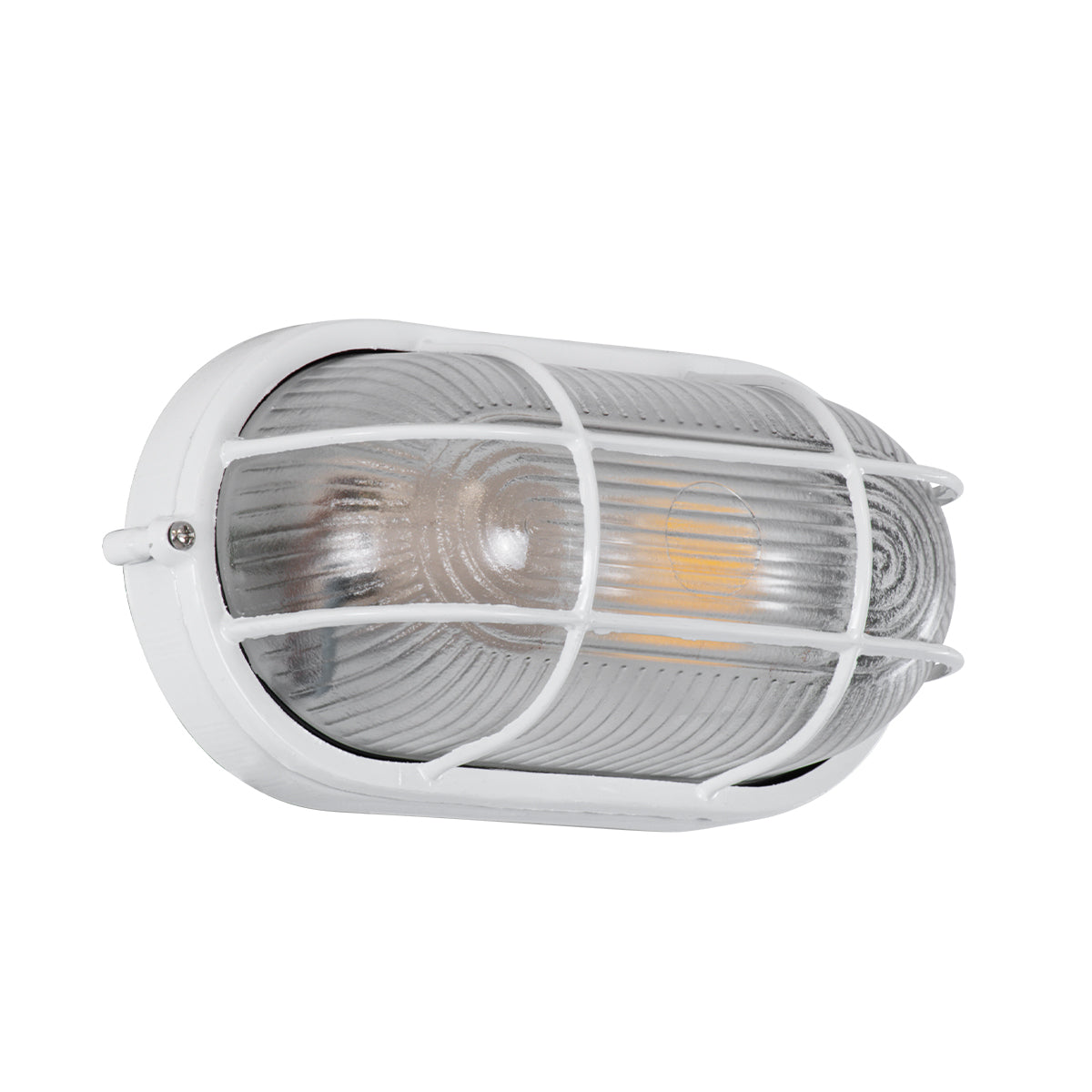 GLOBOSTAR® BOATLIGHT 61582 Φωτιστικό Καραβοχελώνα Τοίχου - Απλίκα με Ντουί 1 x E27 120° AC 220-240V Αδιάβροχο IP65 -  Λευκό Ματ - Μ21 x Π10.4 x Υ9cm - ledmania.gr