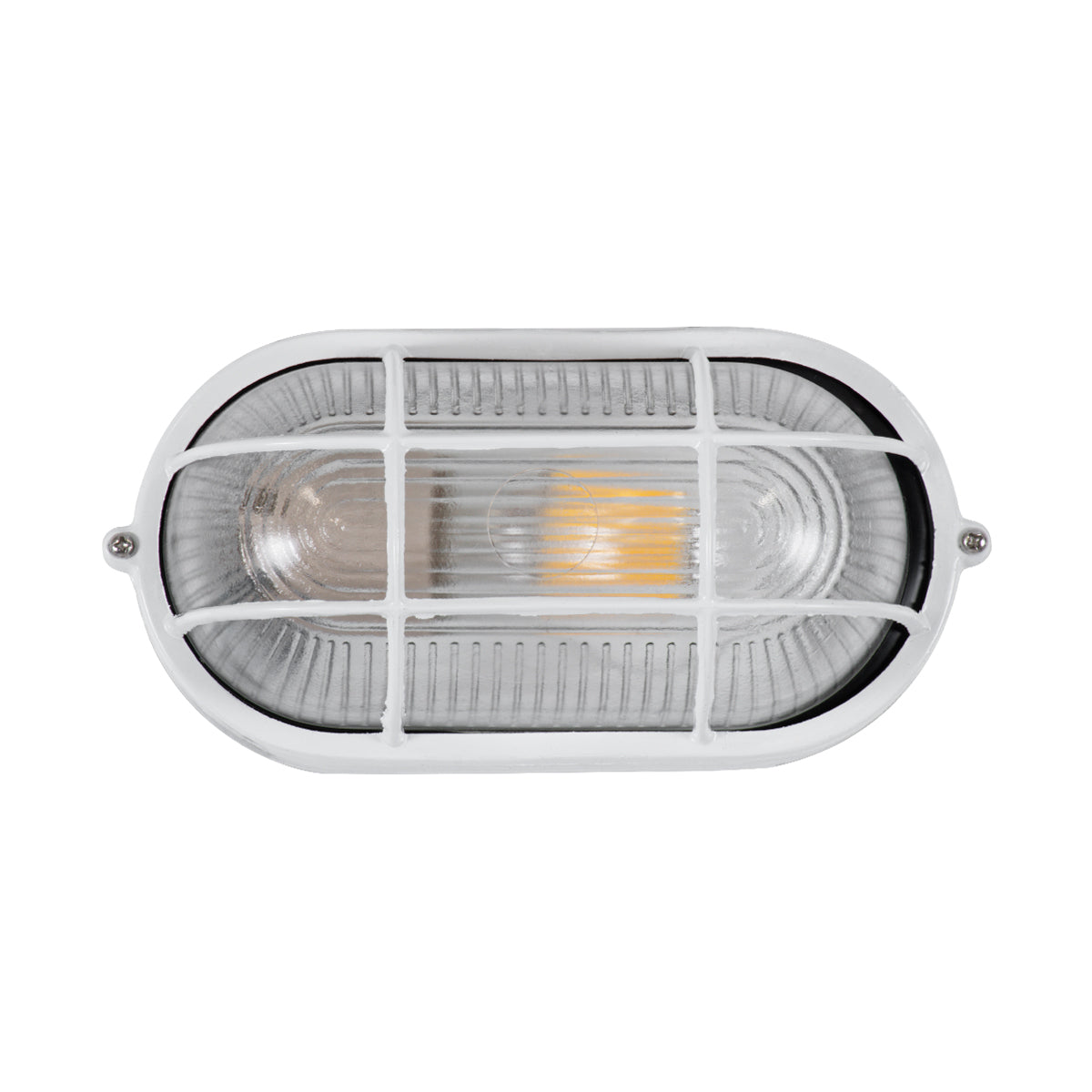 GLOBOSTAR® BOATLIGHT 61582 Φωτιστικό Καραβοχελώνα Τοίχου - Απλίκα με Ντουί 1 x E27 120° AC 220-240V Αδιάβροχο IP65 -  Λευκό Ματ - Μ21 x Π10.4 x Υ9cm - ledmania.gr