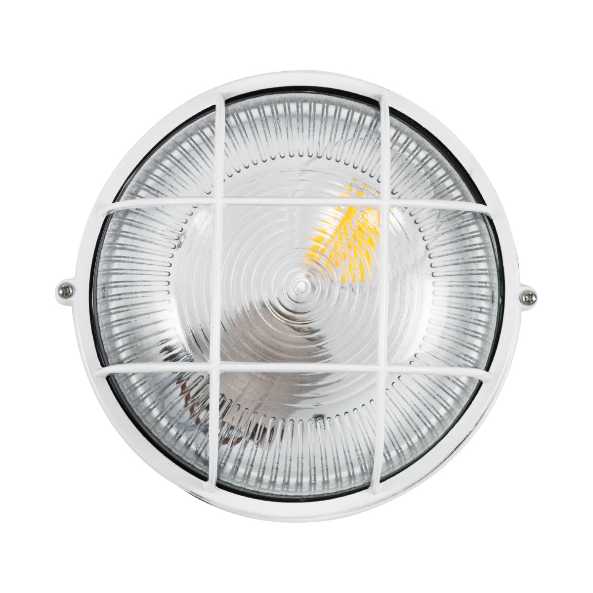 GLOBOSTAR® BOATLIGHT 61585 Vintage Φωτιστικό Καραβοχελώνα Τοίχου & Οροφής με Ντουί 1 x E27 AC 220-240V Αδιάβροχο IP65 - Λευκό Ματ - Μ17.5 x Π17.5 x Υ9cm - ledmania.gr
