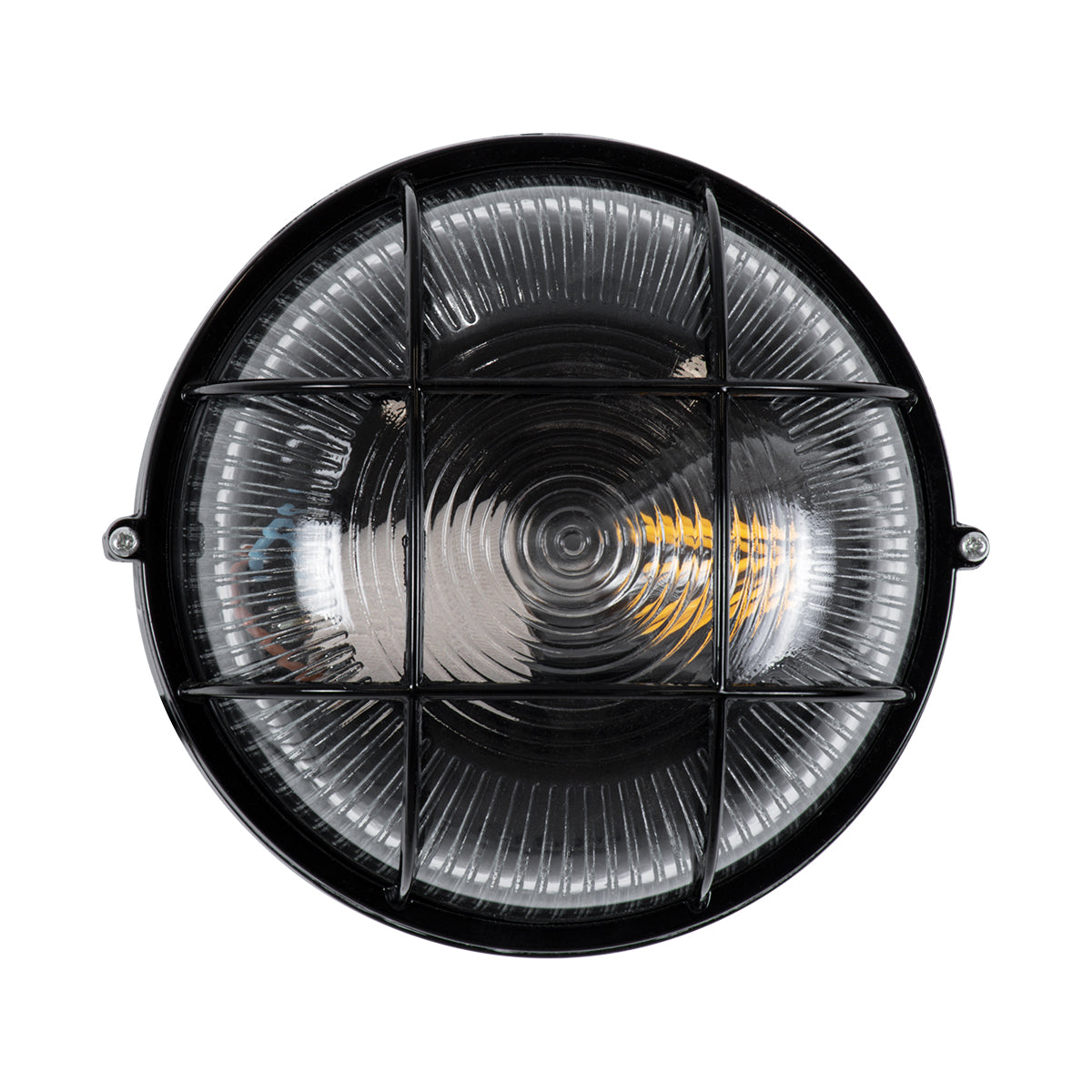 GLOBOSTAR® BOATLIGHT 61586 Vintage Φωτιστικό Καραβοχελώνα Τοίχου & Οροφής με Ντουί 1 x E27 AC 220-240V Αδιάβροχο IP65 - Μαύρο Ματ - Μ17.5 x Π17.5 x Υ9cm - ledmania.gr