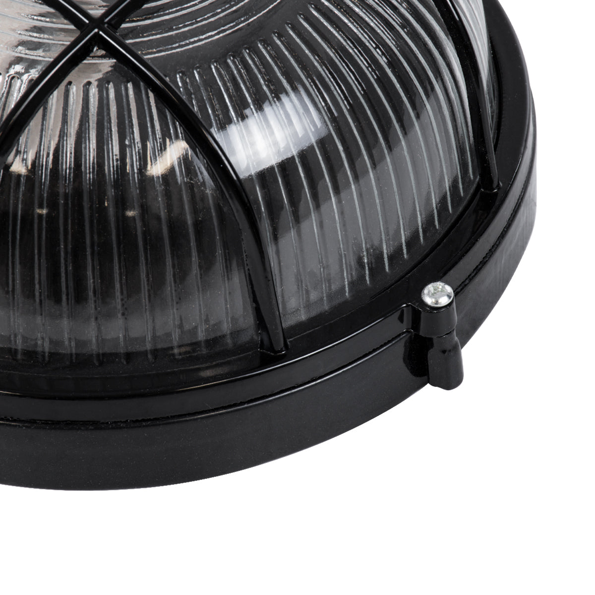 GLOBOSTAR® BOATLIGHT 61586 Vintage Φωτιστικό Καραβοχελώνα Τοίχου & Οροφής με Ντουί 1 x E27 AC 220-240V Αδιάβροχο IP65 - Μαύρο Ματ - Μ17.5 x Π17.5 x Υ9cm - ledmania.gr