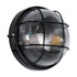 GLOBOSTAR® BOATLIGHT 61586 Vintage Φωτιστικό Καραβοχελώνα Τοίχου & Οροφής με Ντουί 1 x E27 AC 220-240V Αδιάβροχο IP65 - Μαύρο Ματ - Μ17.5 x Π17.5 x Υ9cm - ledmania.gr