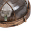 GLOBOSTAR® BOATLIGHT 61587 Vintage Φωτιστικό Καραβοχελώνα Τοίχου & Οροφής με Ντουί 1 x E27 AC 220-240V Αδιάβροχο IP65 - Χάλκινο Εφέ Σκουριάς Ματ - Μ17.5 x Π17.5 x Υ9cm