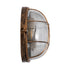 GLOBOSTAR® BOATLIGHT 61590 Vintage Φωτιστικό Καραβοχελώνα Τοίχου & Οροφής με Ντουί 2 x E27 AC 220-240V Αδιάβροχο IP65 - Χάλκινο Παλαιωμένο Εφέ Σκουριάς Ματ - Μ24 x Π24 x Υ11cm - ledmania.gr