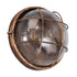 GLOBOSTAR® BOATLIGHT 61590 Vintage Φωτιστικό Καραβοχελώνα Τοίχου & Οροφής με Ντουί 2 x E27 AC 220-240V Αδιάβροχο IP65 - Χάλκινο Παλαιωμένο Εφέ Σκουριάς Ματ - Μ24 x Π24 x Υ11cm - ledmania.gr