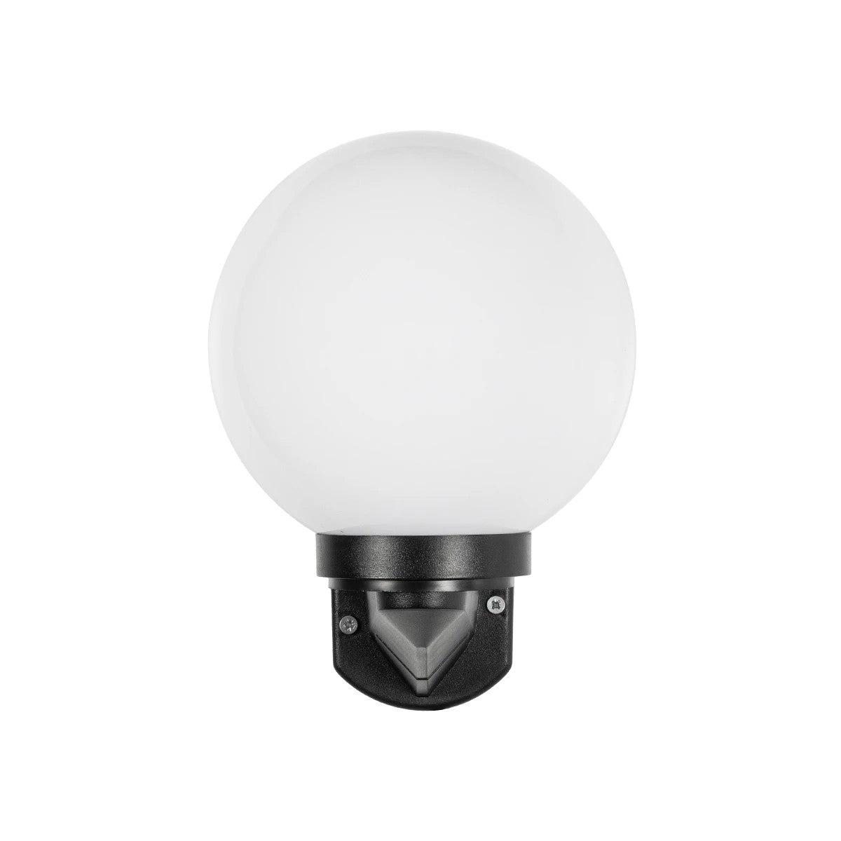 GLOBOSTAR® AGROS 61592 Φωτιστικό Τοίχου - Απλίκα Κήπου με Ντουί 1 x E27 AC 220-240V Αδιάβροχο IP65 - Λευκό & Μάυρο - Μ20 x Π20 x Υ30cm - ledmania.gr
