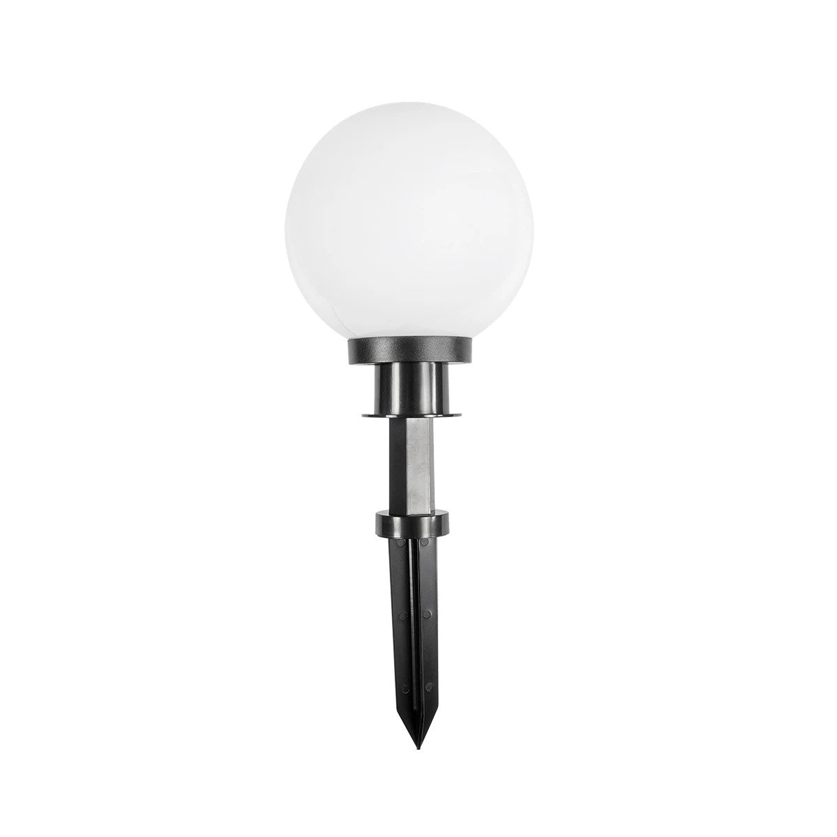 GLOBOSTAR® AGROS 61593 Φωτιστικό Κήπου / Καρφωτό με Ντουί 1 x E27 AC 220-240V Αδιάβροχο IP65 - Λευκό & Μάυρο - Μ20 x Π20 x Υ54cm - ledmania.gr