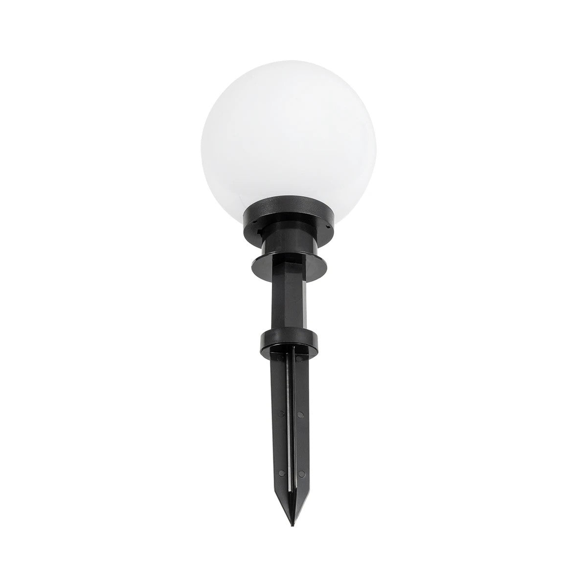 GLOBOSTAR® AGROS 61593 Φωτιστικό Κήπου / Καρφωτό με Ντουί 1 x E27 AC 220-240V Αδιάβροχο IP65 - Λευκό & Μάυρο - Μ20 x Π20 x Υ54cm - ledmania.gr