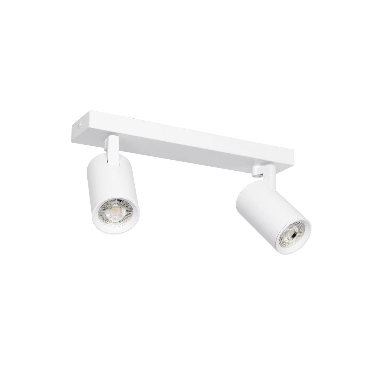 kelvo® SPOTA KLV-101-0137 Μοντέρνο Κινούμενο Φωτιστικό Σποτ Οροφής με Ντουί 2 x GU10 90° AC 220-240V IP20 - Λευκό Ματ - Μ30 x Π6 x Υ14.5cm - ledmania.gr