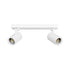 kelvo® SPOTA KLV-101-0137 Μοντέρνο Κινούμενο Φωτιστικό Σποτ Οροφής με Ντουί 2 x GU10 90° AC 220-240V IP20 - Λευκό Ματ - Μ30 x Π6 x Υ14.5cm - ledmania.gr
