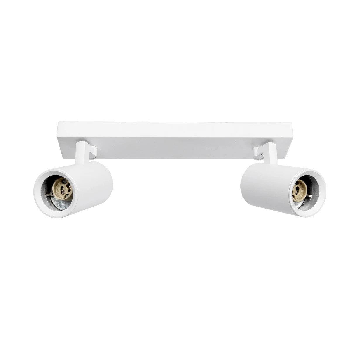 kelvo® SPOTA KLV-101-0137 Μοντέρνο Κινούμενο Φωτιστικό Σποτ Οροφής με Ντουί 2 x GU10 90° AC 220-240V IP20 - Λευκό Ματ - Μ30 x Π6 x Υ14.5cm - ledmania.gr
