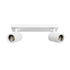 kelvo® SPOTA KLV-101-0137 Μοντέρνο Κινούμενο Φωτιστικό Σποτ Οροφής με Ντουί 2 x GU10 90° AC 220-240V IP20 - Λευκό Ματ - Μ30 x Π6 x Υ14.5cm - ledmania.gr