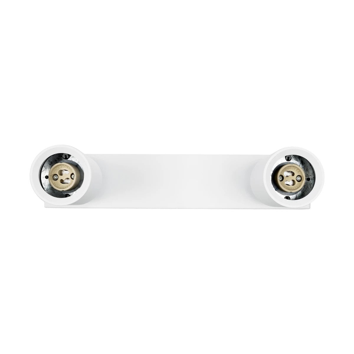 kelvo® SPOTA KLV-101-0137 Μοντέρνο Κινούμενο Φωτιστικό Σποτ Οροφής με Ντουί 2 x GU10 90° AC 220-240V IP20 - Λευκό Ματ - Μ30 x Π6 x Υ14.5cm - ledmania.gr