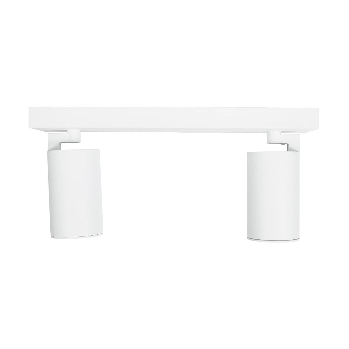 kelvo® SPOTA KLV-101-0137 Μοντέρνο Κινούμενο Φωτιστικό Σποτ Οροφής με Ντουί 2 x GU10 90° AC 220-240V IP20 - Λευκό Ματ - Μ30 x Π6 x Υ14.5cm - ledmania.gr
