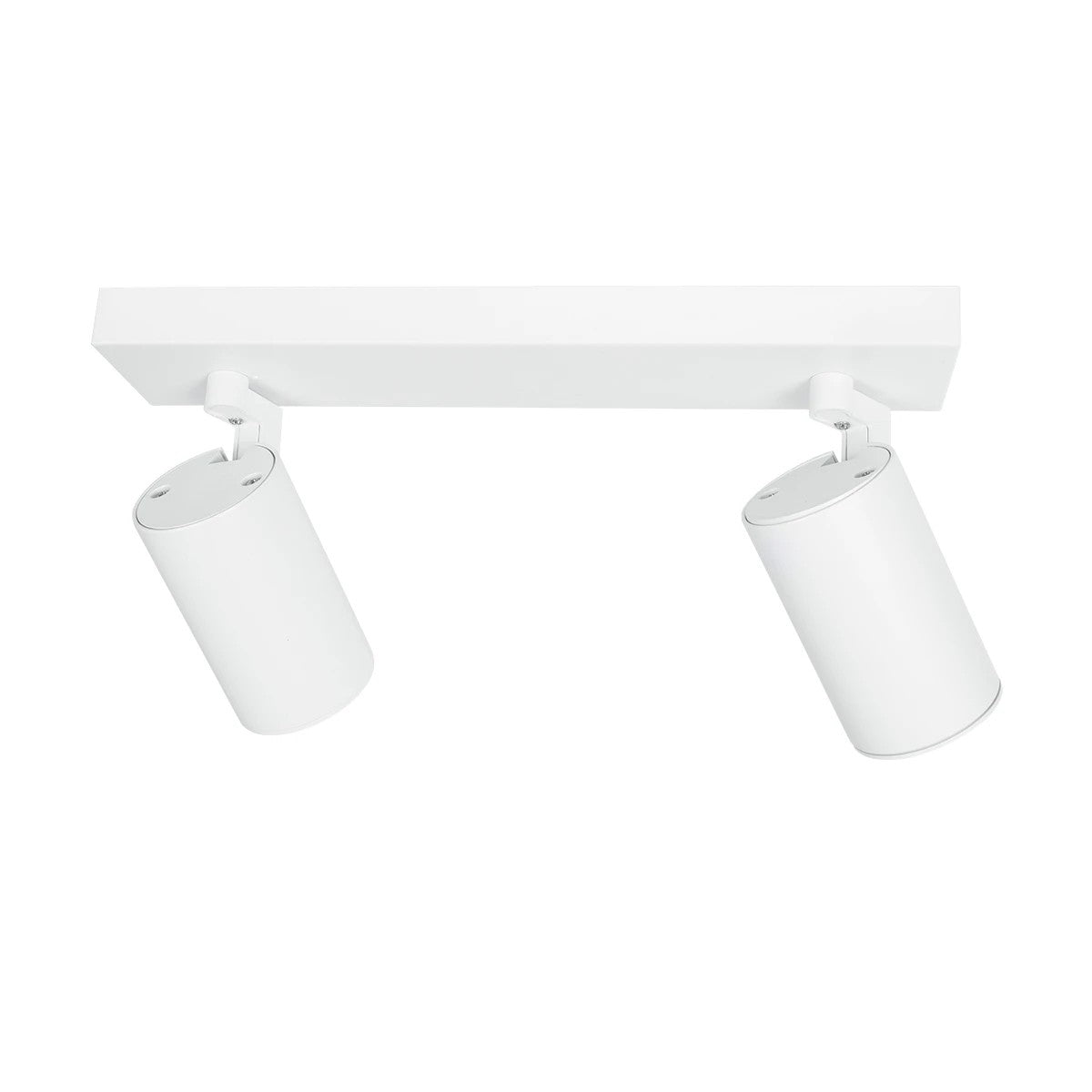 kelvo® SPOTA KLV-101-0137 Μοντέρνο Κινούμενο Φωτιστικό Σποτ Οροφής με Ντουί 2 x GU10 90° AC 220-240V IP20 - Λευκό Ματ - Μ30 x Π6 x Υ14.5cm - ledmania.gr
