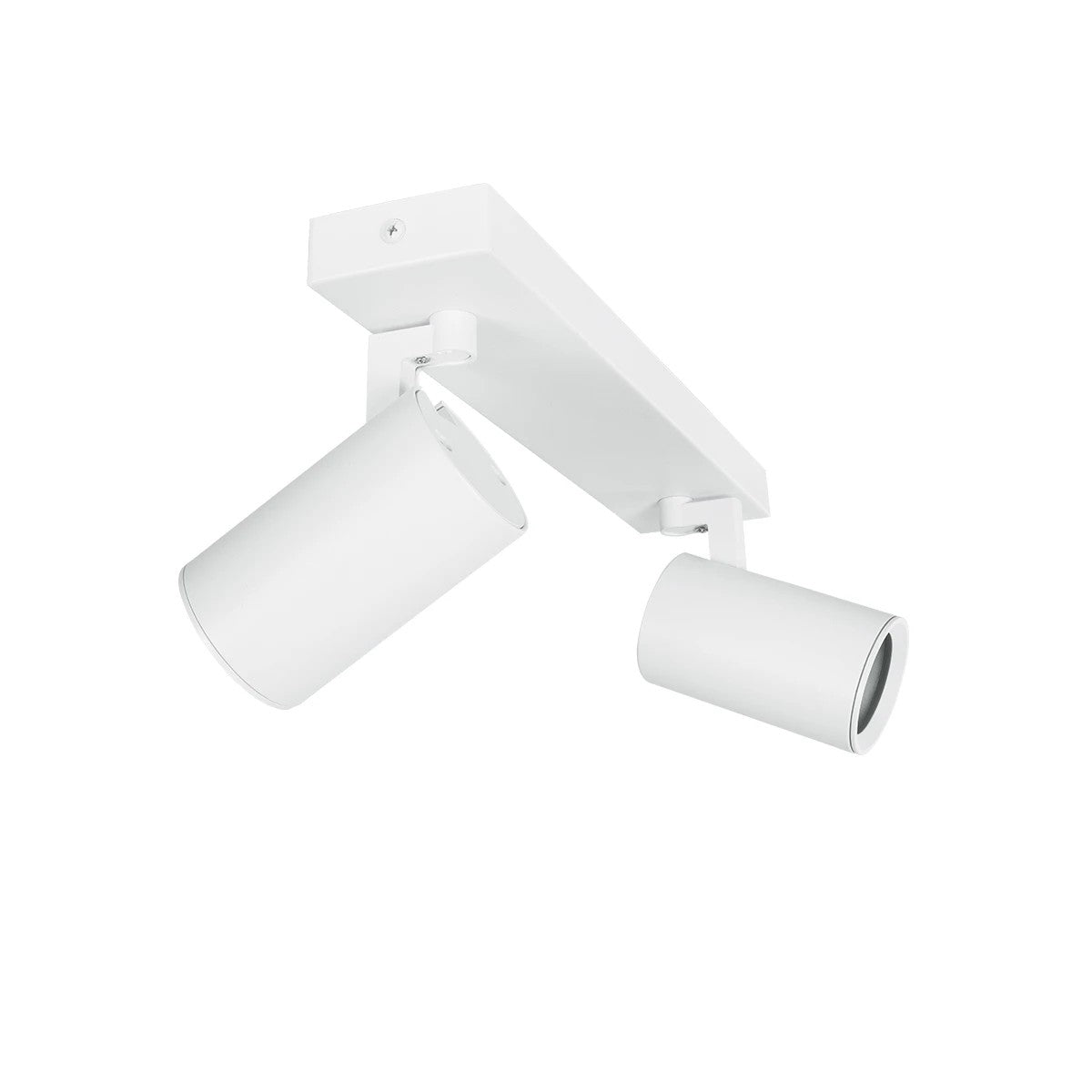 kelvo® SPOTA KLV-101-0137 Μοντέρνο Κινούμενο Φωτιστικό Σποτ Οροφής με Ντουί 2 x GU10 90° AC 220-240V IP20 - Λευκό Ματ - Μ30 x Π6 x Υ14.5cm - ledmania.gr