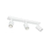 kelvo® SPOTA KLV-101-0139 Μοντέρνο Κινούμενο Φωτιστικό Σποτ Οροφής με Ντουί 3 x GU10 90° AC 220-240V IP20 - Λευκό Ματ - Μ48 x Π6.2 x Υ14cm - ledmania.gr