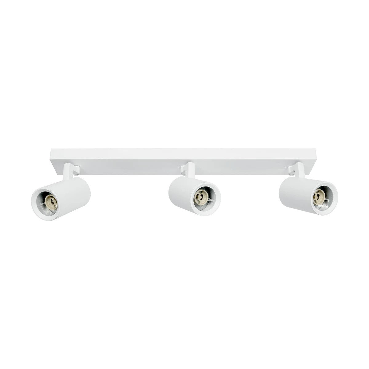 kelvo® SPOTA KLV-101-0139 Μοντέρνο Κινούμενο Φωτιστικό Σποτ Οροφής με Ντουί 3 x GU10 90° AC 220-240V IP20 - Λευκό Ματ - Μ48 x Π6.2 x Υ14cm - ledmania.gr