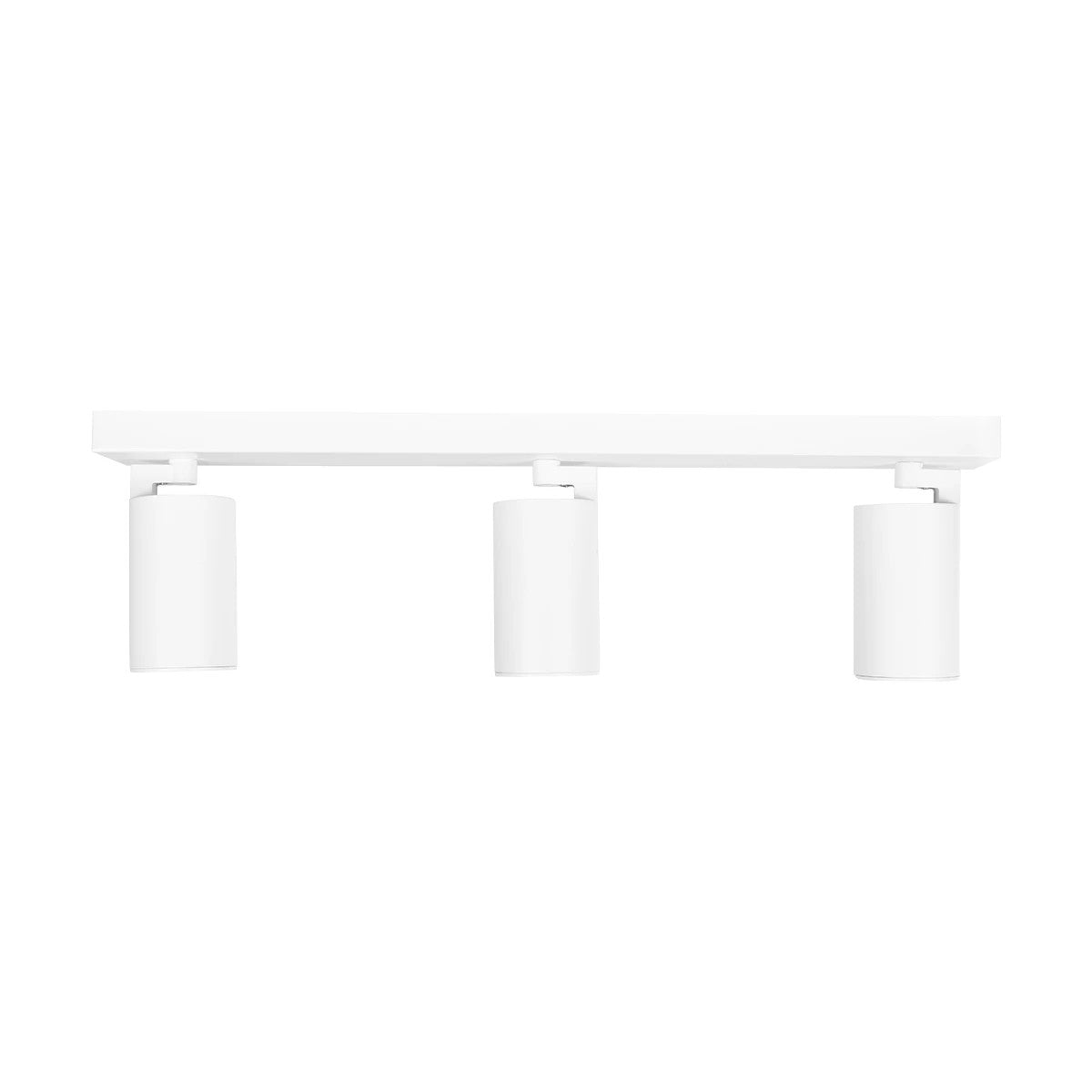 kelvo® SPOTA KLV-101-0139 Μοντέρνο Κινούμενο Φωτιστικό Σποτ Οροφής με Ντουί 3 x GU10 90° AC 220-240V IP20 - Λευκό Ματ - Μ48 x Π6.2 x Υ14cm - ledmania.gr