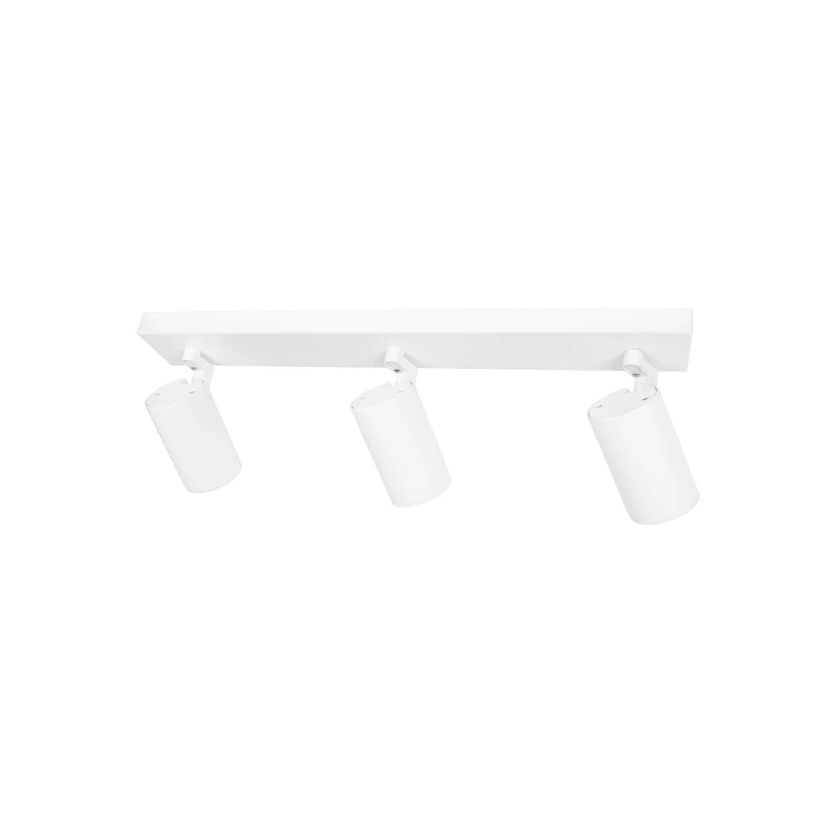 kelvo® SPOTA KLV-101-0139 Μοντέρνο Κινούμενο Φωτιστικό Σποτ Οροφής με Ντουί 3 x GU10 90° AC 220-240V IP20 - Λευκό Ματ - Μ48 x Π6.2 x Υ14cm - ledmania.gr