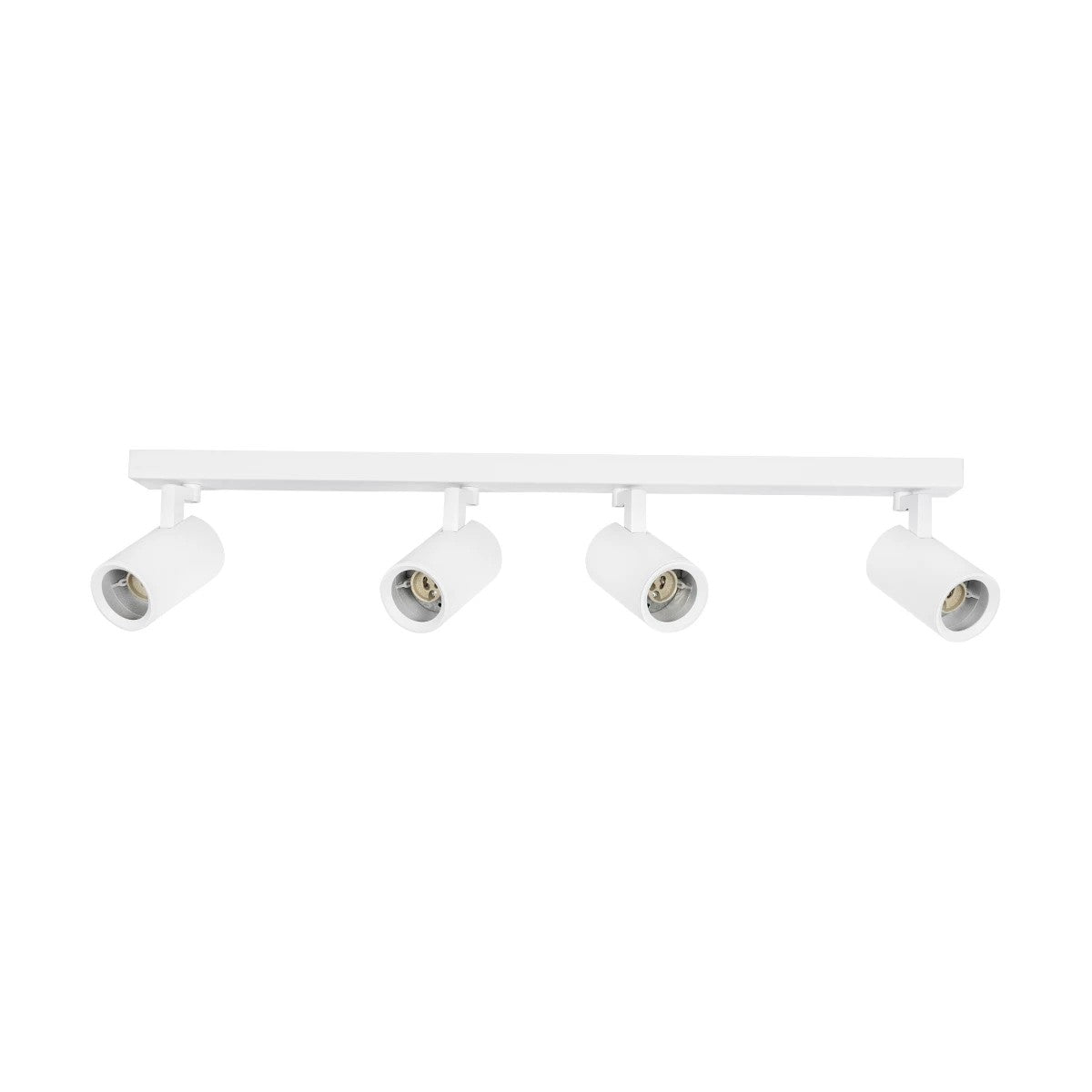 kelvo® SPOTA KLV-101-0141 Μοντέρνο Κινούμενο Φωτιστικό Σποτ Οροφής με Ντουί 4 x GU10 90° AC 220-240V IP20 - Λευκό Ματ - Μ64 x Π6 x Υ14cm - ledmania.gr