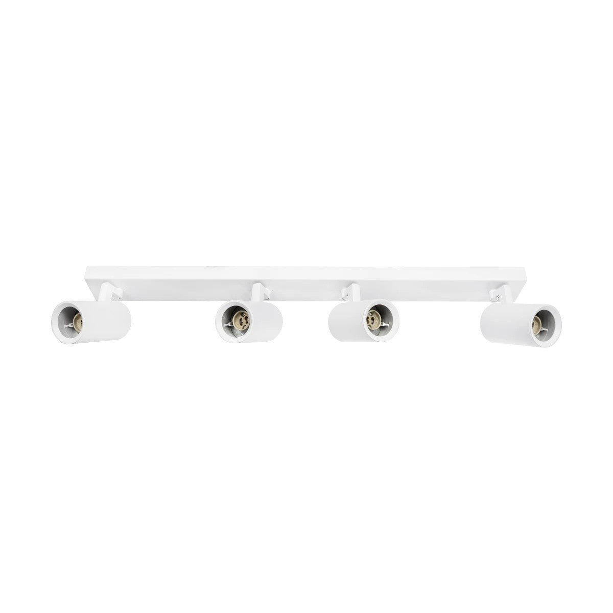 kelvo® SPOTA KLV-101-0141 Μοντέρνο Κινούμενο Φωτιστικό Σποτ Οροφής με Ντουί 4 x GU10 90° AC 220-240V IP20 - Λευκό Ματ - Μ64 x Π6 x Υ14cm - ledmania.gr