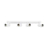 kelvo® SPOTA KLV-101-0141 Μοντέρνο Κινούμενο Φωτιστικό Σποτ Οροφής με Ντουί 4 x GU10 90° AC 220-240V IP20 - Λευκό Ματ - Μ64 x Π6 x Υ14cm - ledmania.gr
