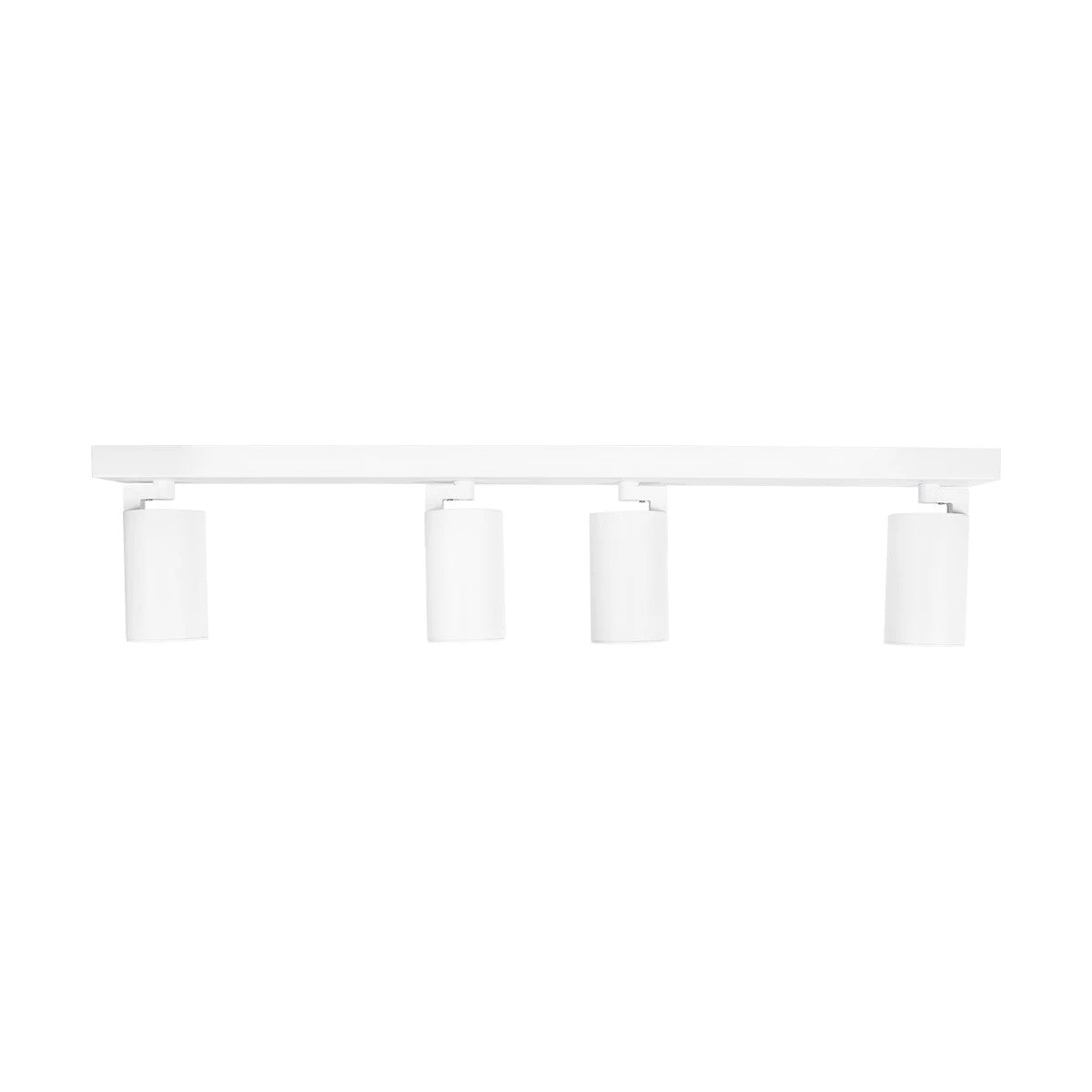 kelvo® SPOTA KLV-101-0141 Μοντέρνο Κινούμενο Φωτιστικό Σποτ Οροφής με Ντουί 4 x GU10 90° AC 220-240V IP20 - Λευκό Ματ - Μ64 x Π6 x Υ14cm - ledmania.gr